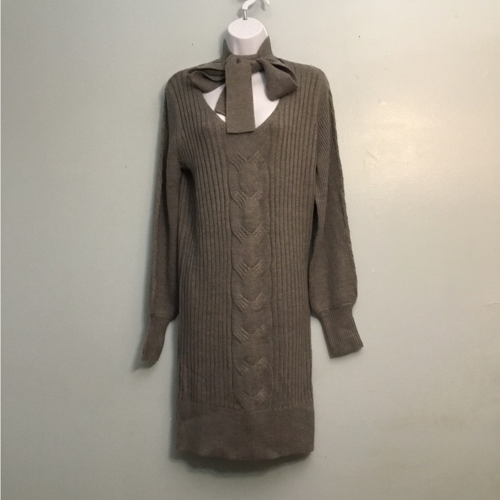 New York & Company V-Neck Sweater Dress